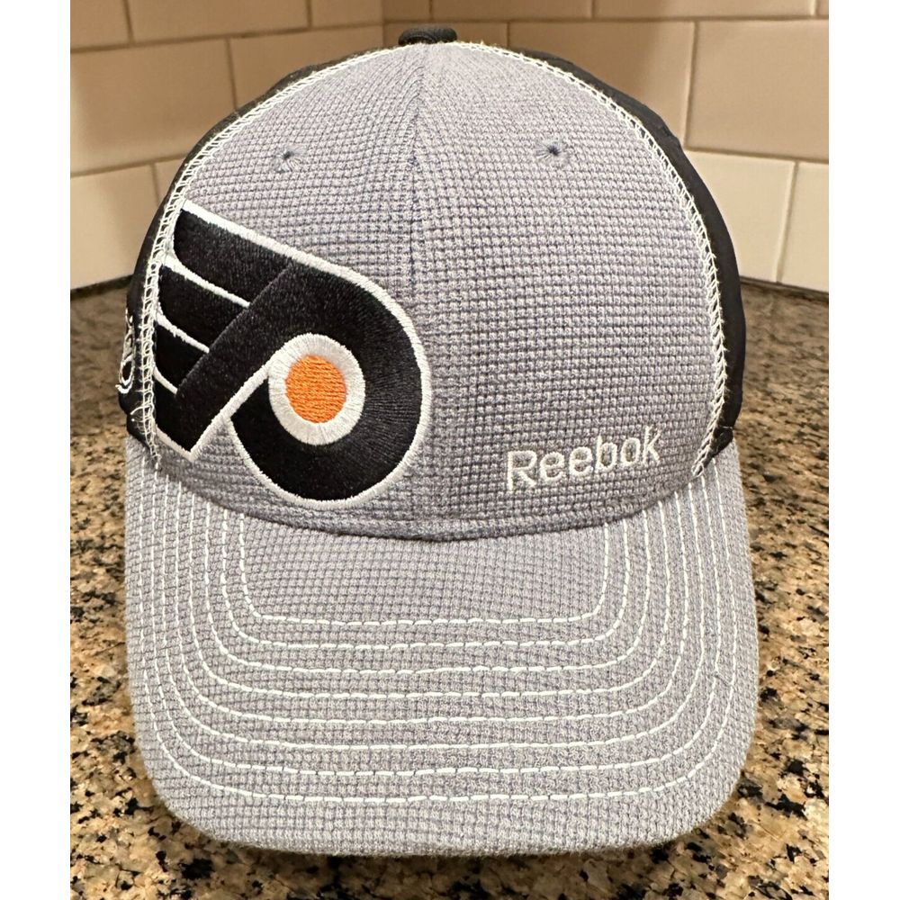 Philadelphia Flyers Reebok NHL Baseball Cap Boys Stretch FitMax70 Size 7 - 7 1/4